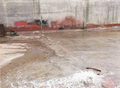 中国の日系企業でのドック内止水工事状況